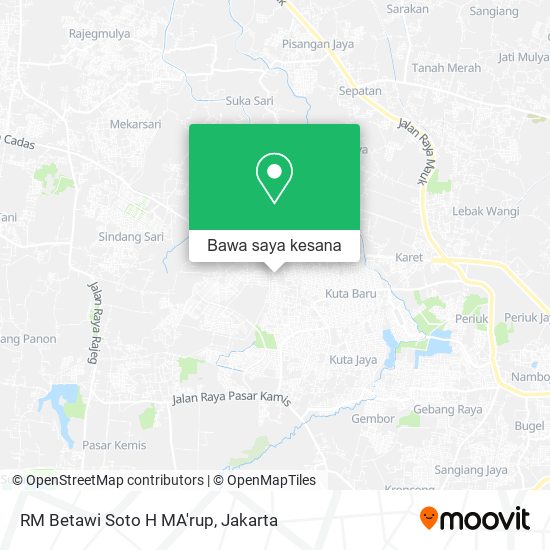 Peta RM Betawi Soto H MA'rup