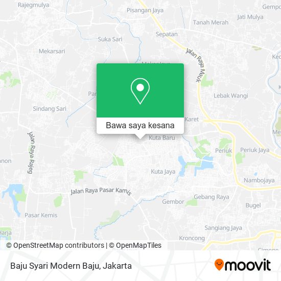 Peta Baju Syari Modern Baju