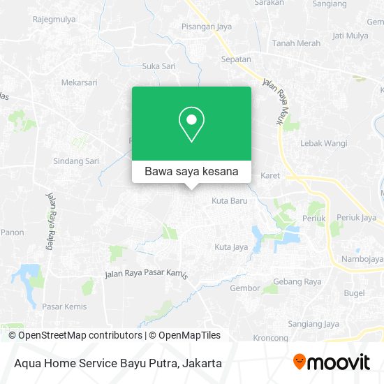 Peta Aqua Home Service Bayu Putra