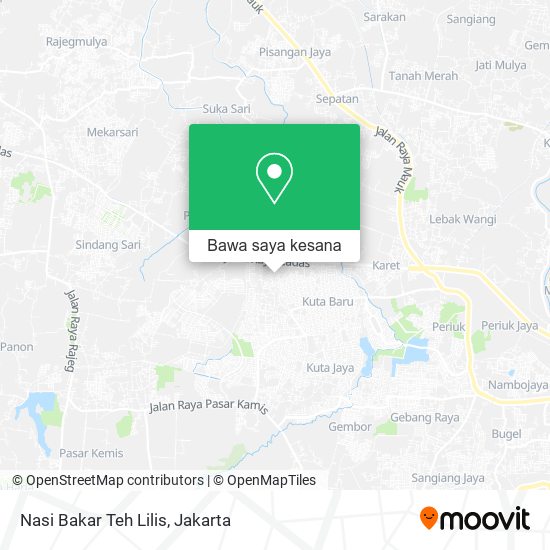 Peta Nasi Bakar Teh Lilis