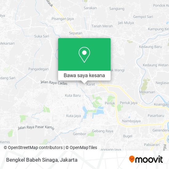 Peta Bengkel Babeh Sinaga