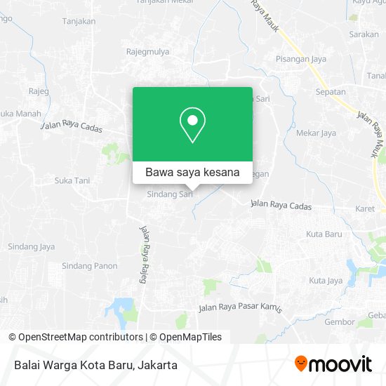 Peta Balai Warga Kota Baru