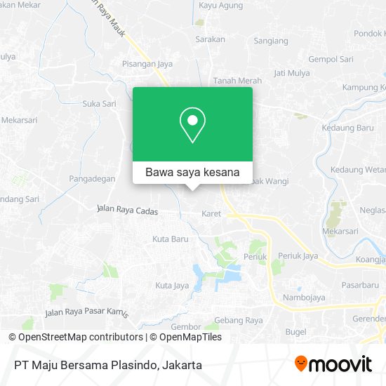 Peta PT Maju Bersama Plasindo