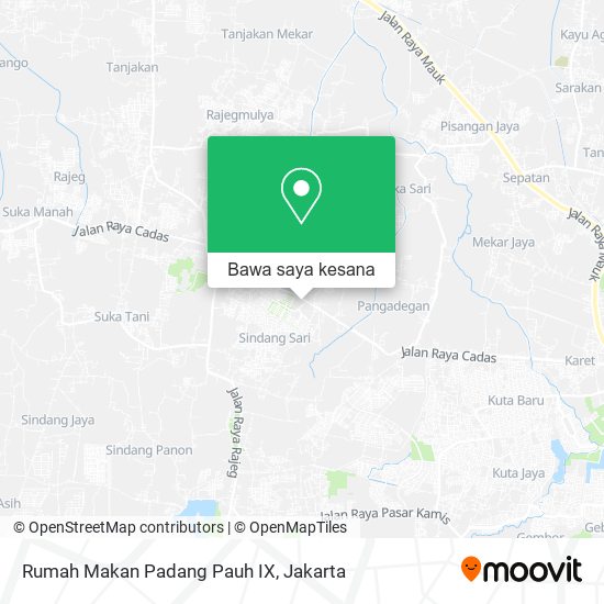 Peta Rumah Makan Padang Pauh IX