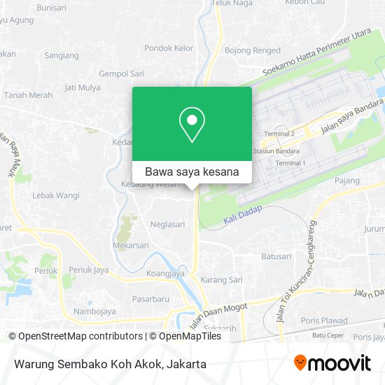 Peta Warung Sembako Koh Akok