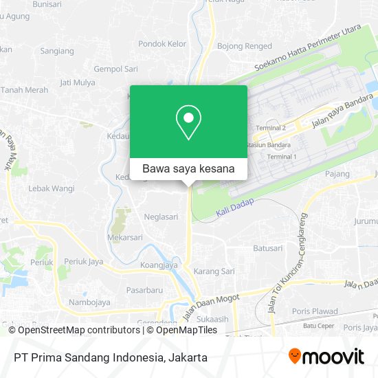 Peta PT Prima Sandang Indonesia