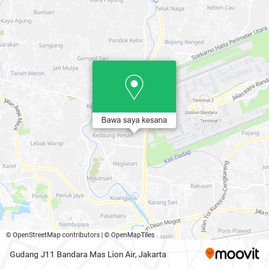 Peta Gudang J11 Bandara Mas Lion Air