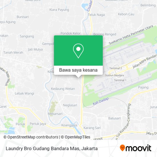 Peta Laundry Bro Gudang Bandara Mas
