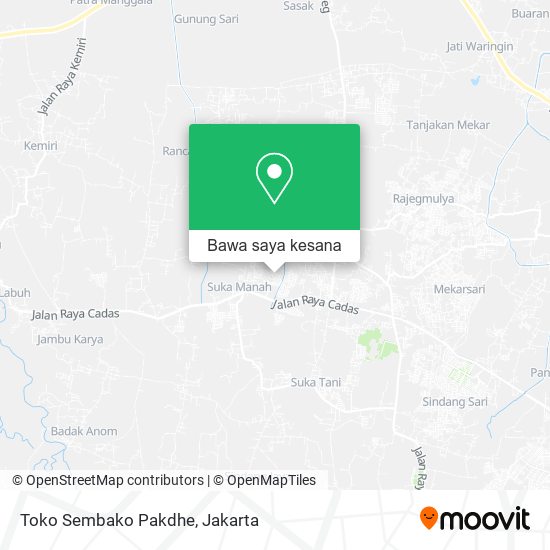 Peta Toko Sembako Pakdhe