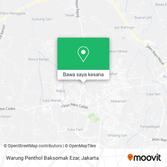 Peta Warung Penthol Baksomak Ezar