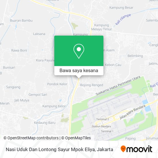 Peta Nasi Uduk Dan Lontong Sayur Mpok Eliya