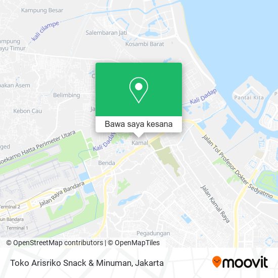 Peta Toko Arisriko Snack & Minuman