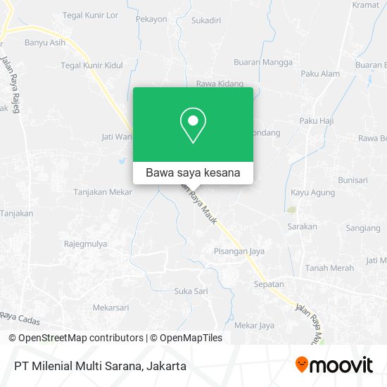 Peta PT Milenial Multi Sarana