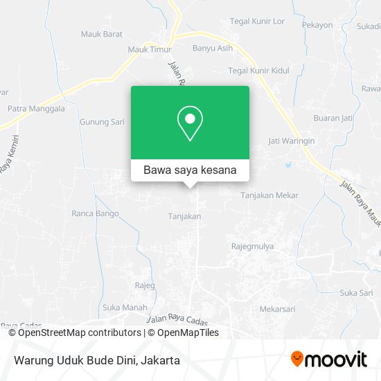 Peta Warung Uduk Bude Dini