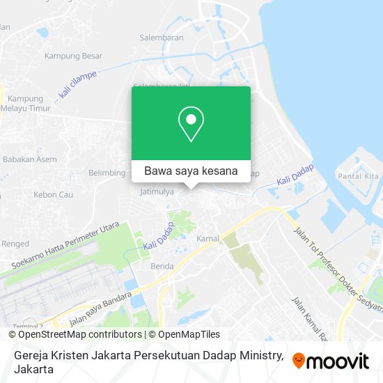 Peta Gereja Kristen Jakarta Persekutuan Dadap Ministry