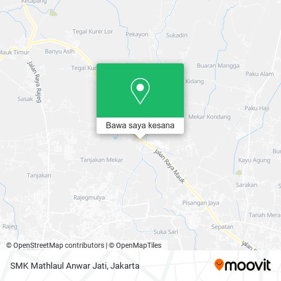 Peta SMK Mathlaul Anwar Jati
