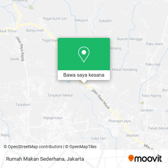 Peta Rumah Makan Sederhana