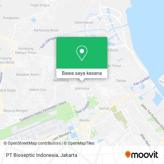 Peta PT Bioseptic Indonesia