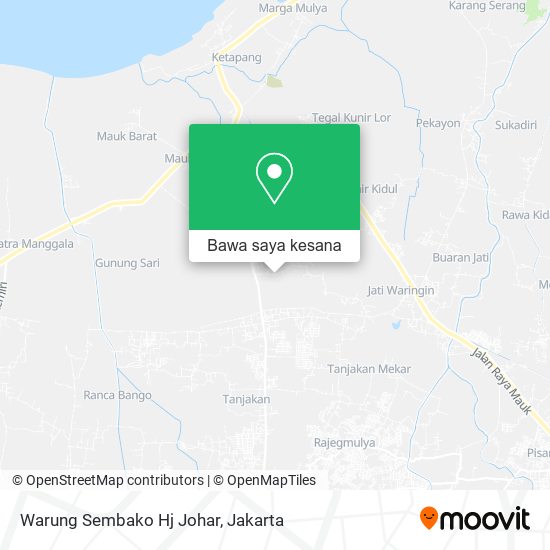 Peta Warung Sembako Hj Johar