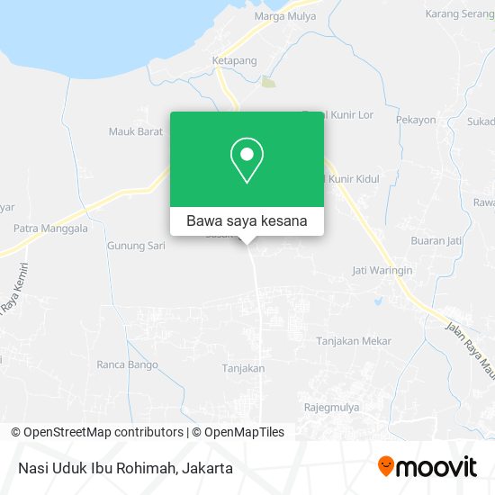 Peta Nasi Uduk Ibu Rohimah