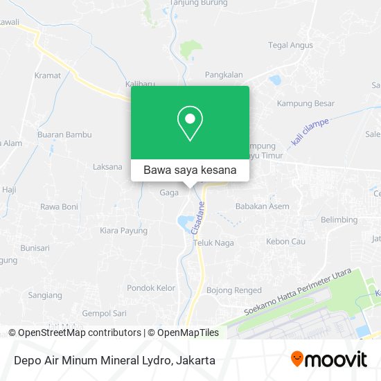 Peta Depo Air Minum Mineral Lydro