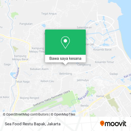 Peta Sea Food Restu Bapak