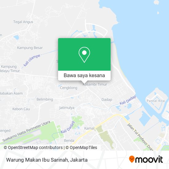 Peta Warung Makan Ibu Sarinah