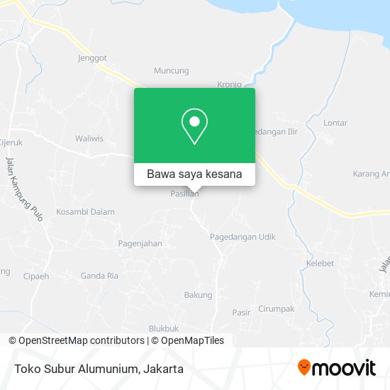 Peta Toko Subur Alumunium