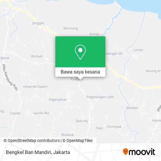 Peta Bengkel Ban Mandiri