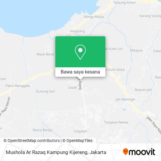 Peta Mushola Ar Razaq Kampung Kijereng