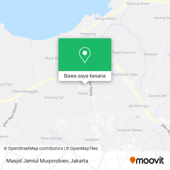 Peta Masjid Jamiul Muqorobien