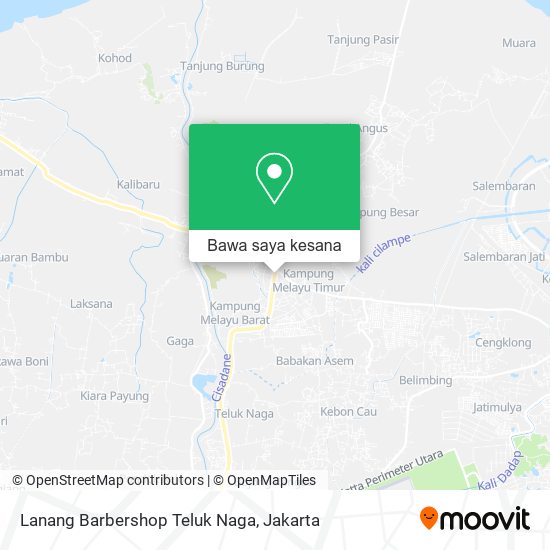 Peta Lanang Barbershop Teluk Naga