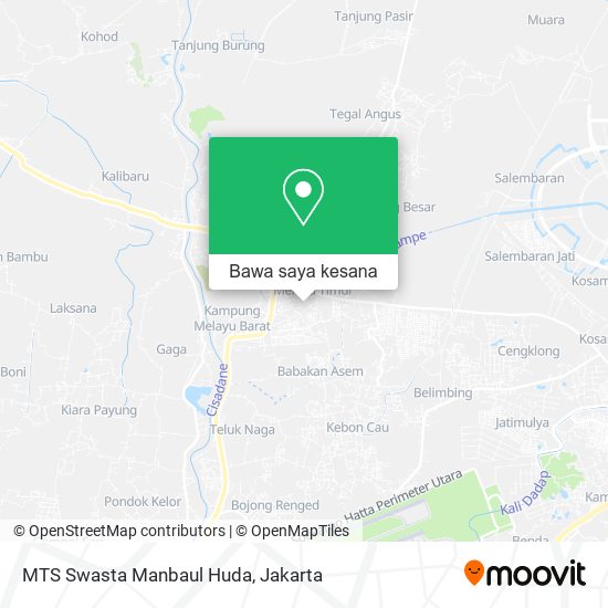 Peta MTS Swasta Manbaul Huda