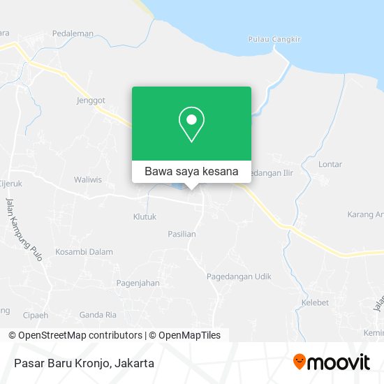 Peta Pasar Baru Kronjo