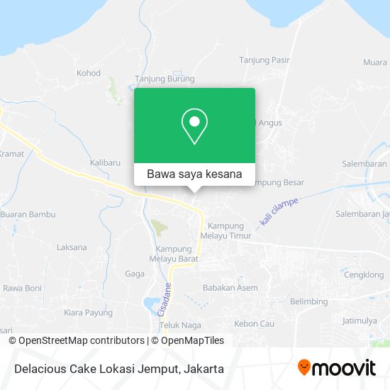Peta Delacious Cake Lokasi Jemput