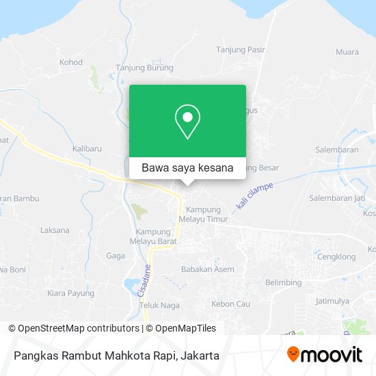 Peta Pangkas Rambut Mahkota Rapi