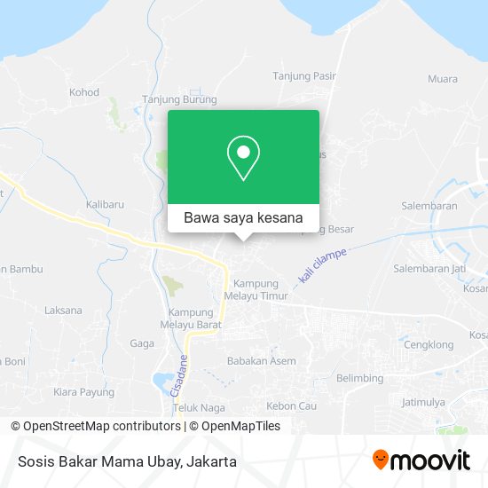 Peta Sosis Bakar Mama Ubay