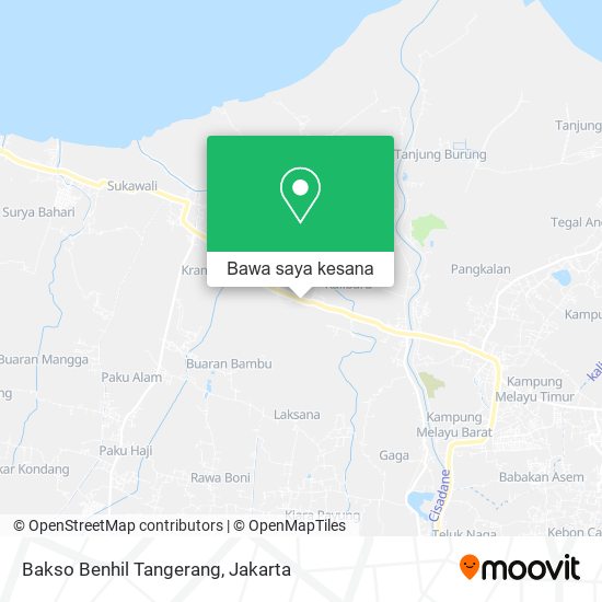 Peta Bakso Benhil Tangerang