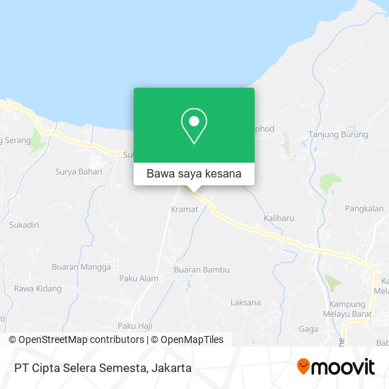 Peta PT Cipta Selera Semesta