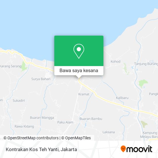 Peta Kontrakan Kos Teh Yanti