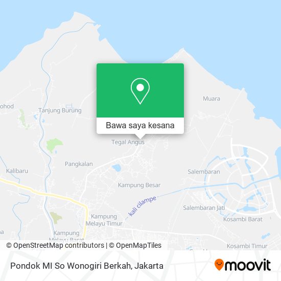 Peta Pondok MI So Wonogiri Berkah