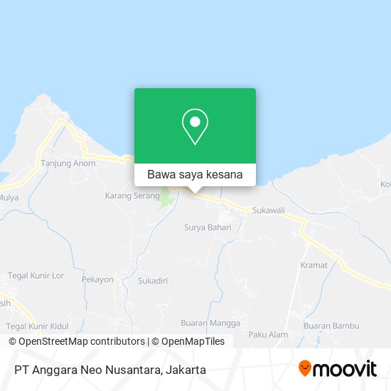 Peta PT Anggara Neo Nusantara