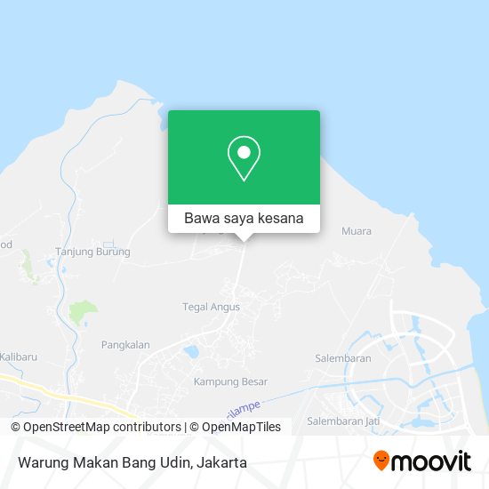 Peta Warung Makan Bang Udin