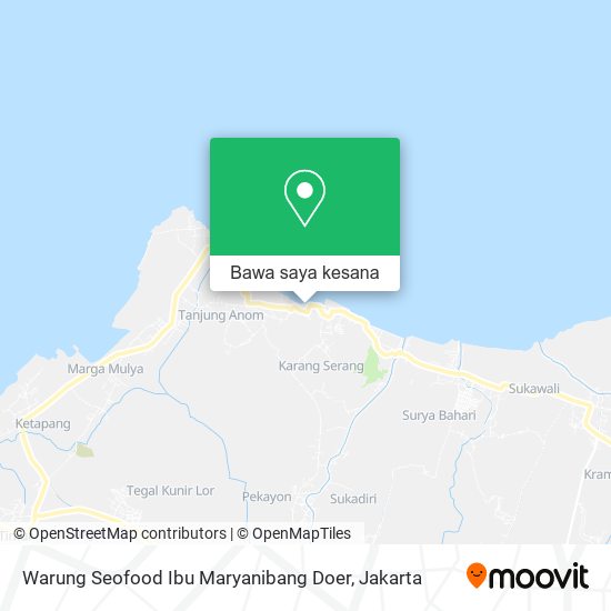 Peta Warung Seofood Ibu Maryanibang Doer