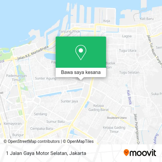 Peta 1 Jalan Gaya Motor Selatan