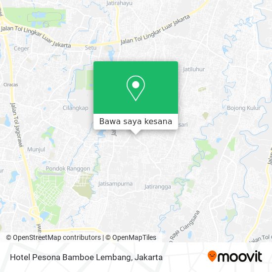 Peta Hotel Pesona Bamboe Lembang