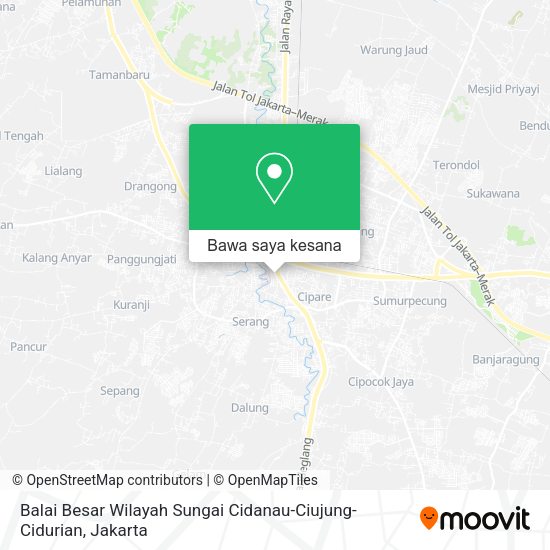Peta Balai Besar Wilayah Sungai Cidanau-Ciujung-Cidurian