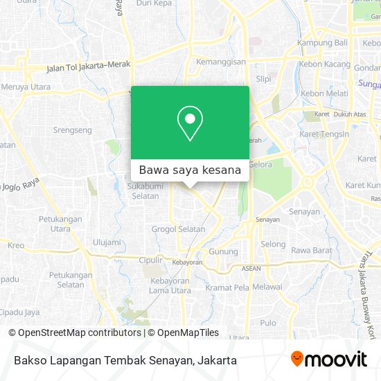 Peta Bakso Lapangan Tembak Senayan