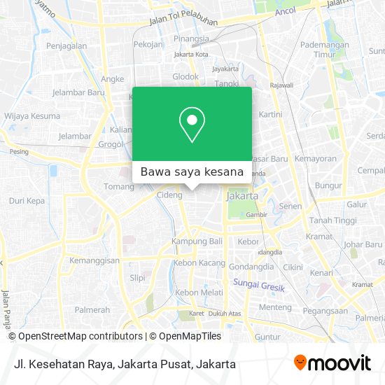 Peta Jl. Kesehatan Raya, Jakarta Pusat