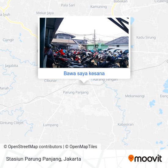 Peta Stasiun Parung Panjang